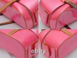 RARE Louis Vuitton Vernis Shoulder Bag Sullivan Horizontal Pink Authentic