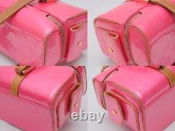 RARE Louis Vuitton Vernis Shoulder Bag Sullivan Horizontal Pink Authentic