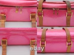 RARE Louis Vuitton Vernis Shoulder Bag Sullivan Horizontal Pink Authentic