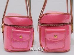 RARE Louis Vuitton Vernis Shoulder Bag Sullivan Horizontal Pink Authentic