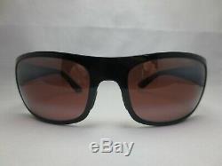 RARE Maui Jim MJ-419-02 Polarized Sunglasses HALEAKALA Gloss Black Maui Rose