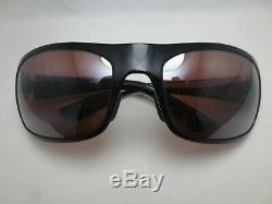 RARE Maui Jim MJ-419-02 Polarized Sunglasses HALEAKALA Gloss Black Maui Rose