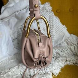 RARE NEW Chloe Bonbon Misty Rose Pink Small Leather Designer Luxury Purse Bag