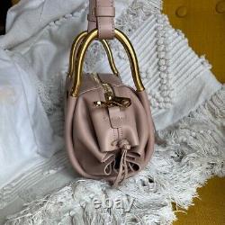 RARE NEW Chloe Bonbon Misty Rose Pink Small Leather Designer Luxury Purse Bag
