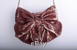 RARE NWOT Sold Out Valentino Red Sequin Rose Gold Crossbody Handbag