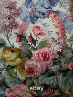 RARE New Ralph Lauren ALLISON White Pink Rose Floral Ruffled Standard Sham