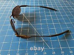 RARE OAKLEY WHY 8 Bronze Frame Rose Tint Lens sunglasses