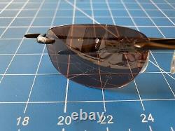RARE OAKLEY WHY 8 Bronze Frame Rose Tint Lens sunglasses