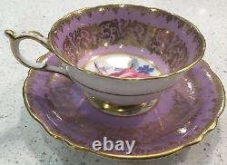 RARE! Paragon Floating Rose Tea Cup and Saucer Holiday Special