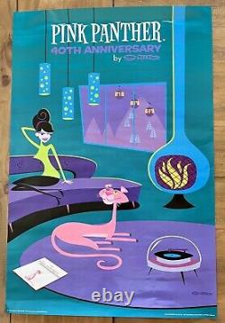 RARE Pink Panther 40th Anniversary Poster By SHAG Poster ONLY Ships In Tube
