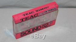 RARE SEALED CASSETTE AUDIO TAPE TEAC SOUND 52P ROSE NEUF NEW pink reel to reel