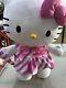 Rare Sanrio Large 20 Hello Kitty Standing Plush Pink Candy-cane Door Greeter