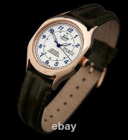 RARE VINTAGE Xezo Maestro 18K Rose Gold & 925 Sterling Swiss Automatic Watch