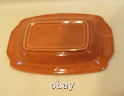 RARE! Vintage Fiesta Riviera Harlequin 1/2 lb Covered Butter Dish ROSE, Nice