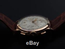 RARE Vintage Longines 30CH Chronograph watch 6332 18k rose gold