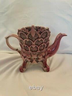 RARE! Vintage Royal Albert Teapot Cardew Old Country Rose Earthenware Chair