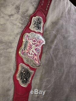 RARE WWE Divas Championship Belt On Real Leather! Rose Dyed! Only One On ebay