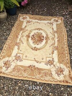 RARE large Laura Ashley Rose Print barouque rug 160cm x 235cm