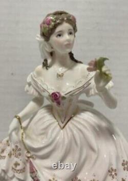 ROYAL WORCESTER THE FAIREST ROSE FIGURINE Rare limited overall run(5k)