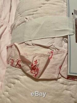 Rachel Ashwell Shabby Chic Pink Floral Petticoat Quilt King Rare And HTF