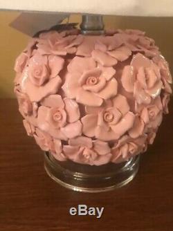 Rachel Ashwell Shabby Chic Table Lamp Shade Pink Blush Roses Flowers Rare