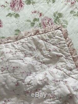 Rachel Ashwell Simply Shabby Chic Rare Full / Queen Reversible pink QUILT