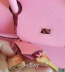 Rare 100% Authentic Pre-owned Hermes Birkin 30 Rose confetti with GHW