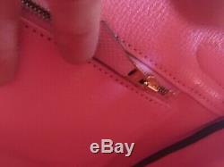 Rare 100% Authentic Pre-owned Hermes Birkin 30 Rose confetti with GHW