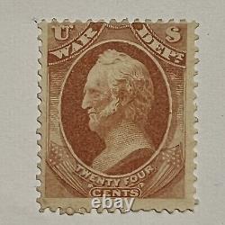 Rare 1873 U. S. 24c Unused Stamp War Department General Winfield Scott Gorgeous