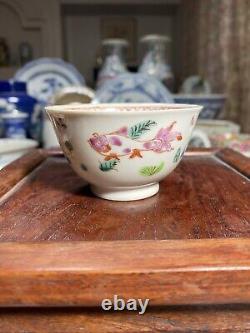 Rare 18th C Antique Chinese Famille Rose fish Cup