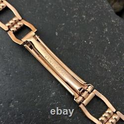 Rare 1940s Art Deco Kreisler Long Rose Gold Filled 5/8 nos Vintage Watch Band