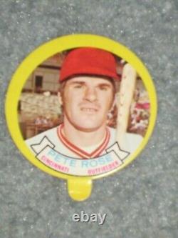 Rare 1973 Topps Baseball Candy Lids Pete Rose EX