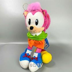 Rare 1997 Sonic The Fighters Amy Rose Plush doll toy SEGA Sonic the Hedgehog