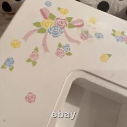 Rare! 2001 Vintage Hello Kitty Flower Rose glass Table 50×40cm from japan