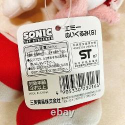 Rare 2007 Amy Rose Sanei S Plush doll 7 SEGA Sonic the Hedgehog with tag