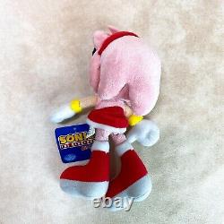 Rare 2007 Amy Rose Sanei S with tag Plush doll 7 SEGA Sonic the Hedgehog