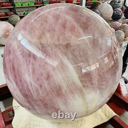 Rare 2365LB Large Natural top Pink Rose Quartz Sphere Crystal Ball Healing