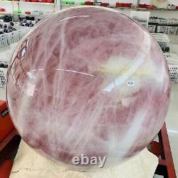 Rare 2365LB Large Natural top Pink Rose Quartz Sphere Crystal Ball Healing