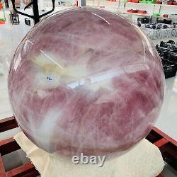 Rare 2365LB Large Natural top Pink Rose Quartz Sphere Crystal Ball Healing