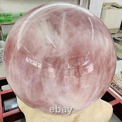 Rare 2365LB Large Natural top Pink Rose Quartz Sphere Crystal Ball Healing