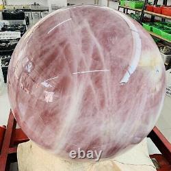 Rare 2365LB Large Natural top Pink Rose Quartz Sphere Crystal Ball Healing