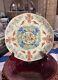 Rare Antique Chinese Famille Rose Dish Plate Jiaqing Mark