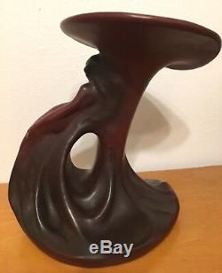 Rare Antique Van Briggle Pottery Vase Lady of the Lily 1920's Persian Rose BIN