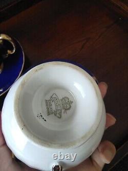 Rare? Aynsley Cabbage Rose Cup & Saucer Antique 3 Customer Set