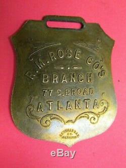 Rare C. 1900 R. M. Rose Distillers Ask The Revenue Officer Watch Fob Whiskey