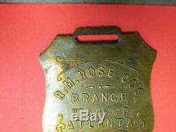 Rare C. 1900 R. M. Rose Distillers Ask The Revenue Officer Watch Fob Whiskey
