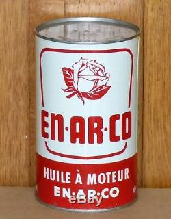 Rare Canadian White Rose EN-AR-CO 1 Imp. Qt motor oil tin can FREE SHIPPING