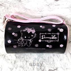 Rare Charmmy Kitty 2005 Leopard Bag Black Pink Hello Kitty Rose Tag Sanrio Japan