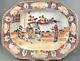 Rare Chinese Export Famille Rose Porcelain Platter With Figures 18th C 14.5