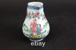 Rare Chinese Export Porcelain ewer Famille Rose Figures 18thC quality